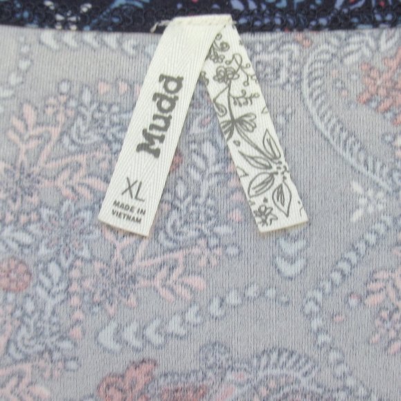 Relist 3/8❌ Mudd sueded flare boho print dress with stretch XL jr - Picture 14 of 15